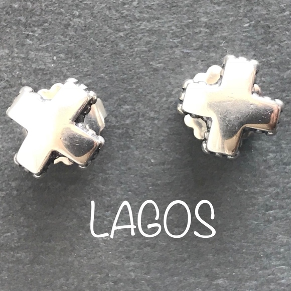 LAGOS Jewelry - LAGOS CAVIAR 925 STERLING X CROSS STUD EARRINGS